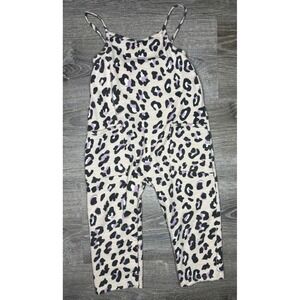Grayson Mini Toddler Girl Tank Animal Print Romper Button Snaps‎ Sleeveless 3T